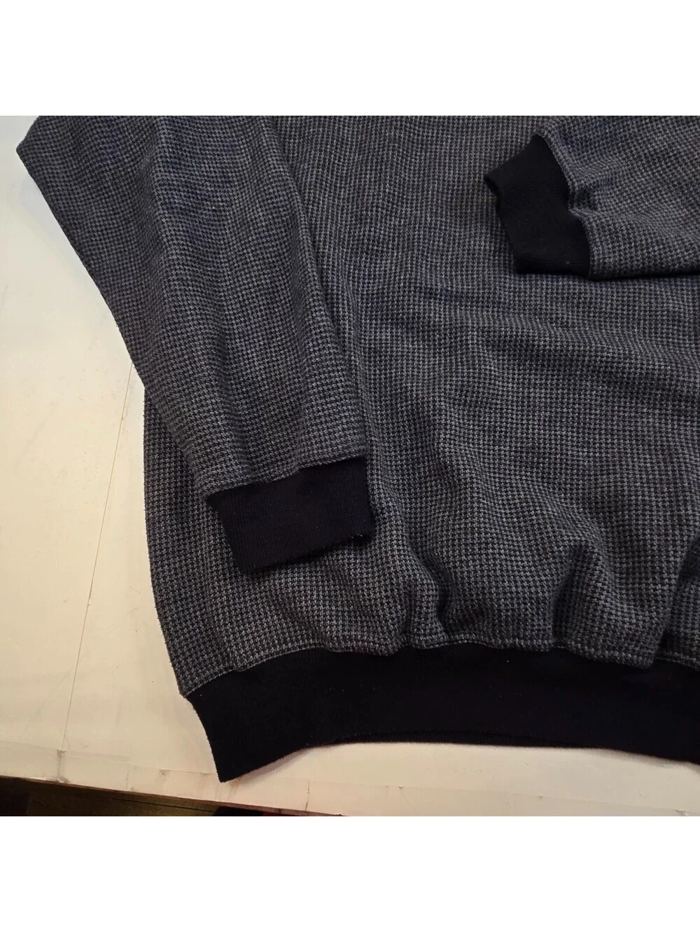 Vintage Knights of the Round Table Grey Geometric Sweater Men's Sz XLT Pullover